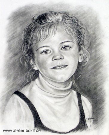 Portraits - Kohle auf Papier